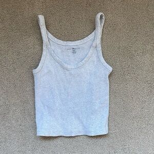 Brandy Melville Beyonca Crop Tank Gray